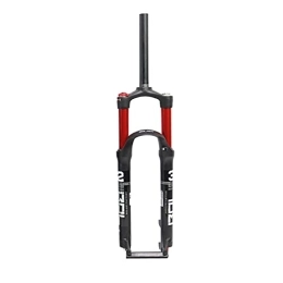 SJHFG Parti di ricambio Bicycle 26 / 27.5 / 29 in Mountain Bike Fork, Bicycle Suspension Fork Air Superlight Dritto 1-1 / 8"Doppia valvola Air Disc Freno a Disco QR 9mm Forks (Color : Red, Size : 27.5inch)