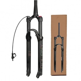 SJHFG Forcelle per mountain bike Bicycle 26 / 27.5 / 29" MTB. Bike Air Suspension Fork, Superlight Lister in Alluminio in Lega di magnesio Damping 1-1 / 8"Viaggio 100mm Forks (Color : Black-Spinal, Size : 27.5INCH)