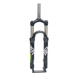 SJHFG Forcelle per mountain bike Bicycle 26 / 27.5 / 29in MTB. Bike Suspension Fork, Dritto 1-1 / 8"Olio / Viaggio a Molla 100mm Disc Brush Blocco Manuale QR 9mm Bicycle Fork Forks (Color : Black Green, Size : 26inch)