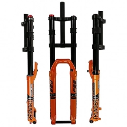 SJHFG Forcelle per mountain bike Bicycle DH 27.5"29in Bike Suspension Fork Air Fork MTB 1-1 / 8" Lockout Manuale del Manuale da Viaggio da 160mm da Viaggio 160mm Forks (Color : Orange, Size : 27.5INCH)