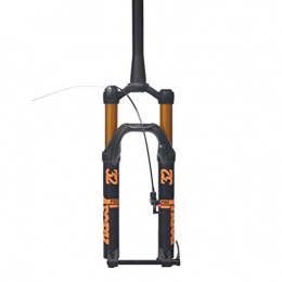 Z-LIANG Forcelle per mountain bike Bicycle MTB Fork 26 27.5 29er pollice Pollice Sospensione Forcella Blocco dritto Tapered Thru Axle QR Regolazione rapida Regolazione rapida (Color : Orange)