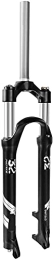QDY Forcelle per mountain bike Bike MTB Air Fork 26 27.5 29 Pollici 105 Travel Straight Tube, Blocco Manuale Forcella per Mountain Bike QR 9Mm 1-1 / 8" Freno A Disco Forcella per Mountain Bike, 2 Black, 27.5 inch