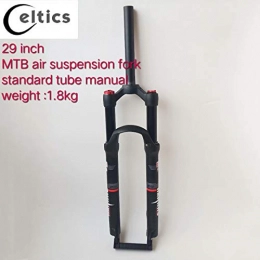 Celtics 29er inch Mountain Bike Air Suspension Fork 1-1/8" Threadless with Standard Tube Manual Lock out