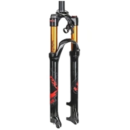 FMOPQ Forcelle per mountain bike Front Fork 26 / 27.5 / 29 Inch Ultralight Aluminum Alloy Remote Control Mountain Bike Suspension Air Pressure Bicycle Shock Absorber Forks Rebound Adjust Straight Tube：100mm (29inch)