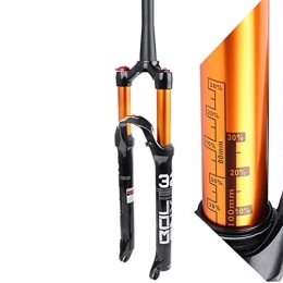 LHHL - Forcella ammortizzata per bicicletta, 26/27,5/29", in lega di magnesio per mountain bike, forcella anteriore, freno a disco da 100 mm, da viaggio 1-1/2", QR 1650 g, Controllo spalla, 29in