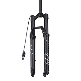 LHHL Forcelle per mountain bike LHHL MTB Forcella Forcella Anteriore Forcella in Alluminio 27, 5 29mm Mountain Bike Forcelle Anteriori 120 / 140mm 28.6mm Threadless Tubo Dritto QR 9mm (Color : Black-Remote Lockout, Size : 29-120mm)