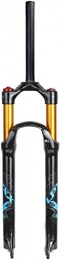 Lloow Forcelle per mountain bike Lloow Mountain Bike Unisex Fork a Sospensione, Nero, 26 27.5 29 Pollice MTB Air Fork Spring Travel 120mm Sospensioni in Bicicletta, Tapered Manual, 26 inch
