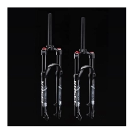 QHY Forcelle per mountain bike QHY 26 27.5 Pollici Forcella Ammortizzata Mountain Bike MTB Forcella Pneumatica for Bicicletta Blocco Manuale Freno A Disco Corsa 120mm 1-1 / 8" 1750G (Color : Black, Size : 27.5inch)