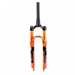 QHY Forcelle per mountain bike QHY MTB Forcella Ammortizzata 26 27, 5 29 Pollici, RL HL Ammortizzatore per Bici Steerer Fork Corsa 120 Mm Sospensioni QR 9X100MM (Color : Orange-A, Size : 26in)