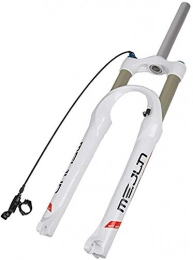 MGE Parti di ricambio Sospensione Forks Lega di Alluminio for attenuato Ruote MTB Bike Suspension Forte Struttura Bici Accessori Nero 26 Pollici (Color : White-26)