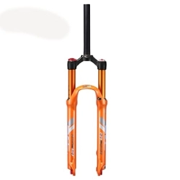 TISORT Parti di ricambio TISORT Forcella MTB Forcella Ammortizzata for Mountain Bike 26 / 27.5 Regolazione Smorzamento Forcella Pneumatica MTB QR 9mm Blocco Manuale (Color : Orange, Size : 26")