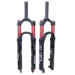 TISORT Forcelle per mountain bike TISORT Forcella MTB Forcella Ammortizzata Mountain Bike26 / 27.5 / 29 Forcella Ammortizzata Ad Aria MTB Regolazione Rebound 1 1 / 8 QR 9mm Blocco Manuale (Color : Red Tube, Size : 27.5")