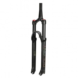 UPPVTE Parti di ricambio UPPVTE Air MTB Bike Suspension Fork, Blocco Manuale 26 / 27.5 / 29 Pollici Dritto / Tubo Conico Regolazione Smorzamento Corsa: 100mm, per Bici MTB (Color : Black Cone, Size : 27.5inch)