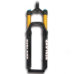 Waui Parti di ricambio Waui Forcella pneumatica for Mountain Bike, Sospensione in Lega di Alluminio Regolabile a 8 segmenti con sospensioni pneumatiche (Color : Black)