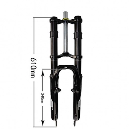 WULE-RYP Forcelle per mountain bike WULE-RYP Bicycle Fork 620DH MTB Sospensione Air Anteriore Forcella in Lega Bike Magnesio Air Block Air Block Straight Downhill Fork (Color : 24 inch)
