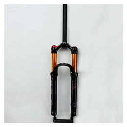 Yuanfang Forcelle per mountain bike Yuanfang Nue Mountain Bike Front Suspension Fork 26 / 27.5 / 29 Pollice Springback Manopola Disc Freno a Disco Blocco Manuale Lockout in Lega d'alluminio Oro Dritto Tubo Damping Air Fork Nero CN