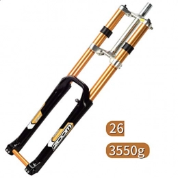 ZNND Forcelle per mountain bike ZNND Sospensione Anteriore Forcella, Spalla DH Forcella Anteriore, Freni A Disco, 26 Pollici, 27 Pollici di Mountain Bike Downhill AM Barrel Shaft (Size : 26 inch)