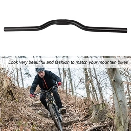 Kafuty-1 Alluminio Mountain Bike Gear 25,4 mm * 520 mm Manubrio Riser Bar Manubrio Bici per MTB Mountain Bike Accessorio(Black, 12)