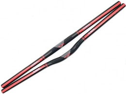 TAT parti della bicicletta completa in fibra di carbonio manubrio linea rossa 25,4 mm straight to 660mm