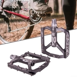 ARMYJY Parti di ricambio 2 pedali per bicicletta, in lega di alluminio, cuscinetti in lega di alluminio, per mountain bike e mountain bike (grigio)