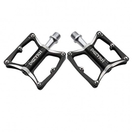 YDWL Pedali per mountain bike Bicycle pedal riding equipment lightweight mountain bike universal foot pedal aluminum alloy accessories-TR-723 black