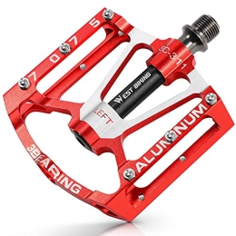 CYCLESPEED Parti di ricambio CYCLESPEED Pedali per mountain bike in resina 9 / 16" (rosso)