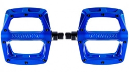 DMR Parti di ricambio DMR Pedali V8, dimensioni: 115 x 95 x 25 mm, Pedali per mountain bike, V2 Deep Blue Metallic
