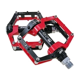 Generic Parti di ricambio FrontStep - Pedali antiscivolo in alluminio e magnesio, per pedali BMX / MTB / mountain bike, con assi in acciaio Cr-Mo di alta qualità (rosso)
