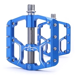 GENGGENG Parti di ricambio GENGGENG YEJIANGHUA Fit for Flat Bike Pedals MTB Road 3 Sealed Bearings Bicycle Pedals Mountain Bike Pedals Wide Platform Accessories Part (Color : Blue)