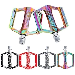 HAOJIE Mountain Bike Pedals Aluminum Flat Pedals Non-Slip Bicycle Platform Pedals