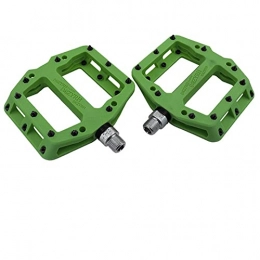 MJJCY Parti di ricambio MJJCY densità Pedali per Biciclette Ultralight Seal Cuscinetti Nylon Molybdenum Pedali Antiscivolo Pedalino Bici Durabile MTB. Parte della Bicicletta dei Pedali Mandrino (Color : Green)