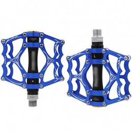 OhLt-j Pedali for Biciclette Ultraleggero in Alluminio Ciclismo 3 Pedali for Cuscinetti sigillati Accessori for Mountain Bike MTB Lavorati a CNC Dimensioni: 101 * 97mm (Color : Blue)