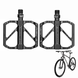 xlwen Parti di ricambio Pedali per Bici, Pedali in Lega di Alluminio per MTB, Alluminio DU Mandrino Pedali per Bici, Cuscinetto Sigillato, Design Antiscivolo su Entrambi i Lati, Adatto per Biciclette e Mountain Bike