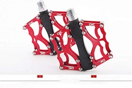SlimpleStudio Parti di ricambio SlimpleStudio Ultra Leggeri Pedali MTB, Pedale della Bicicletta Pedale con Cuscinetti in Lega di Alluminio per Mountain Bike-Rosso
