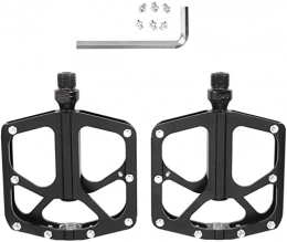 WXQSWG Parti di ricambio WXQSWG Bicycle Pedals, Cleats Set, 2 PCS Ultralight Aluminum Alloy Bicycle Pedal Universal Mountain Bike Pedal Non-Slip Bicycle Platform Flat Pedal for Bike (Black)