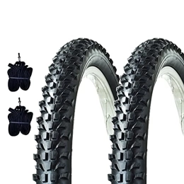 ECOVELO Pneumatici per Mountain Bike Ecovelò, 2 COPERTONI MTB 26 X 2.10 (54-559) + CAMERE Unisex adulto, Nero
