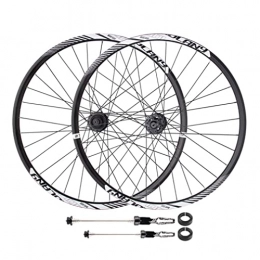 SHBH Parti di ricambio 26 / 27.5 / 29" Mountain Bike Wheelset Freno a Disco MTB Rim Thru Axle Ruote a sgancio rapido Mozzo 32H per 7 / 8 / 9 / 10 / 11 / 12 Speed Cassette Set di Ruote da Bicicletta 1950g (Color : Black, Size : 27.5''')