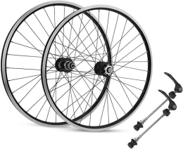 MXITA Ruote per Mountain Bike bicicletta Gruppo ruote Set di ruote for mountain bike Cerchio da 26 / 27, 5 / 29 "Mozzo a sgancio rapido con freno a disco 32H adatto for 7, 8, 9, 10, 11, 12 velocità (Color : Black, Size : 29inch)