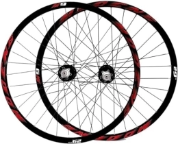 ELzEy Ruote per Mountain Bike Bicycle Wheelset Mountain Bike Wheelset 26 27.5 29 Inch Mountain Bike Wheelset Rim Disc Brake 8-10s Cassette Hub 32H (Color : Red, Size : 29)