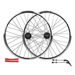 LDDLDG Ruote per Mountain Bike LDDLDG Mountain Bike Wheelset 24", Disc / V Ruote per Bici Freno per Cassette A 7-10 velocità, 32h di Carbonio Bicycle Wheels