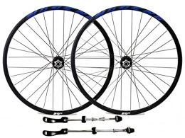 LSRRYD Ruote per Mountain Bike LSRRYD MTB Set di Ruote 26" 27.5" 29" Bici Cerchio 32 Fori Bicicletta Rilascio Rapido Ruote Freno A Disco Mozzo per 7 / 8 / 9 / 10 / 11 / 12 / 13 velocità Cassetta 2055g (Color : Blue, Size : 29'')
