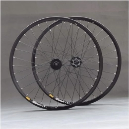 ELzEy Parti di ricambio Mountain Bike Bearing Wheelset Bicycle Front And Rear Wheels Aluminium Alloy Bearing Hub Wheelset Aluminium Rim Wheelset