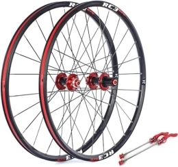 ELzEy Ruote per Mountain Bike Mountain Bike Disc Brake Drum Axle Wheel Set With Carbon Wheels, Suitable For 7 / 18 / 9 / 10 / 10 / 11 Box Type Flywheel (Color : Red, Size : 29)