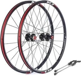 ELzEy Ruote per Mountain Bike Mountain Bike Disc Brake Wheel Set Quick Release Hub, Suitable For 7 / 18 / 9 / 10 / 10 / 11 High-speed Box Flywheel (Color : Black, Size : 26 inch)