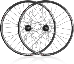 ELzEy Parti di ricambio Mountain Bike Disc Brake Wheelset 26" Rims Quick Release Hubs 32H For 7 / 8 / 9 / 10 Speed Cassettes