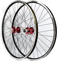 ELzEy Parti di ricambio Mountain Bike Front Wheel 26 X 1.75-2.30 32H, Bolt Fixed V-brake Aluminum Alloy Cartridge Drum 7-11 Speed (Color : Red, Size : 26 inch)
