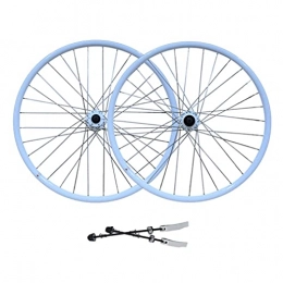 SHBH Ruote per Mountain Bike Mountain Bike Wheelset 26" Freno a Disco per Bicicletta Ruote MTB Sgancio Rapido 32H QR Hub per Cassette 7 / 8 / 9 velocità 2359g (Color : White, Size : 26 in)