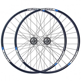 SHBH Ruote per Mountain Bike Mountain Bike Wheelset 27.5'' Freno a Disco MTB Wheelset Cerchio per Bicicletta Ruote Posteriori Anteriori a Sgancio Rapido Mozzo 32H per Cassette 7 / 8 / 9 / 10 velocità 2800g (Color : Blue, Size : 27.5