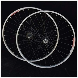 LHHL Parti di ricambio MTB Ruota Bici 26" / 27, 5" per Mountain Bike Orlo Doppia Parete 32H Disco / V Brake Lega Alluminio Card Hub 9-11 velocità Cuscinetto Sigillato QR (Color : Black hub, Size : 27.5")