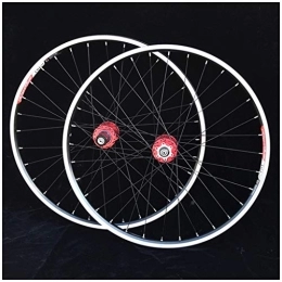 SHKJ Ruote per Mountain Bike MTB Wheelset 26 / 27.5 Pollici Cerchio / Freno A Disco Mountain Bike Ruote Anteriore Posteriore QR 32 Fori Hub 9 1011 velocità Cassette Ruota di Bicicletta Set (Color : Red, Size : 27.5inch)